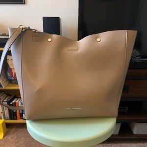 Tan Karl Lagerfeld bag